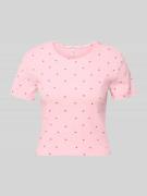 Only Regular Fit T-Shirt aus Baumwoll-Mix Modell 'FENJA' in Rosa, Größ...