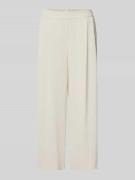 Jake*s Collection Wide Leg Culotte mit Bundfalten in Ecru, Größe 42