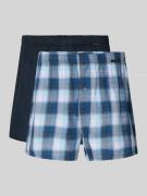 Schiesser Boxershorts aus Baumwolle im 2er-Pack in Marine, Größe L