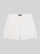 Tommy Hilfiger Regular Fit Badehose mit Logo Stitching in Weiss, Größe...