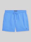 Tommy Hilfiger Regular Fit Badehose mit Logo Stitching in Blau, Größe ...