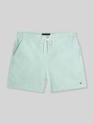 Tommy Hilfiger Regular Fit Badehose mit Label Stitching in Hellgruen, ...