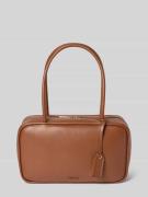 HUGO Henkeltasche in Lederoptik Modell 'JODI_DUFFLE' in Dunkelbraun, G...