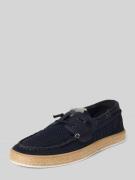 BULLBOXER Bootsschuhe mit Label-Detail in Marine, Größe 41