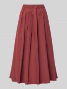 Weekend Max Mara Midi-Rock mit Baumwoll-Anteil Modell 'FORMICA' in Dun...