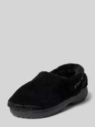 Crocs Slides mit Kunstfell in Black, Größe 36/37