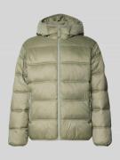 Tommy Jeans Regular Fit Steppjacke mit Mesh-Besatz in Oliv, Größe L