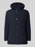 Blauer USA Daunenjacke mit Kapuze Modell 'CHESTER' in Marine, Größe XL