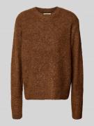 WOODBIRD Loose Fit Strickpullover mit Woll-Anteil Modell 'Kurt' in Dun...
