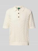 ANNARR Regular Fit Poloshirt mit Knopfleiste Modell 'MANI' in Offwhite...