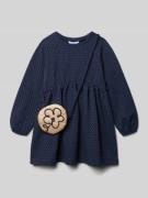 Mayoral Kleid mit floraler Applikation in Marine, Größe 134