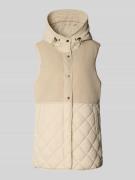Fuchs Schmitt Fleeceweste mit Steppnähten und Eingrifftaschen in Ecru,...