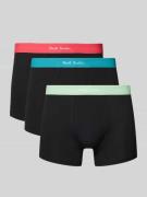 PAUL SMITH Trunks mit elastischem Bund im 3er-Pack in Black, Größe S