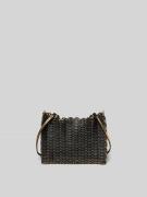 Rabanne Handtasche mit Paillettenbesatz in Black, Größe 1