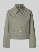 Soyaconcept Jeansjacke mit Brusttaschen Modell 'ERNA' in Khaki, Größe ...