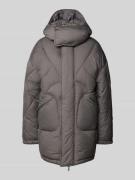 REVIEW Steppjacke mit Kapuze in Graphit, Größe S