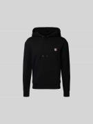 MAISON KITSUNÉ Hoodie mit Label-Stitching in Black, Größe M