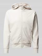 SAVE THE DUCK Sweatjacke mit Kapuze Modell 'LUIZ' in Beige, Größe S