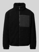 Mazine Sweatjacke mit Stehkragen Modell 'Pelican' in Black, Größe M