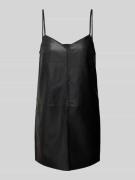 EDITED Minikleid in Leder-Optik Modell 'Ellis' in Black, Größe 34