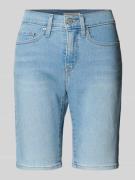 Levi's® 300 Shaping Fit Jeansbermudas im 5-Pocket-Design in Bleu, Größ...