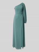 TROYDEN COLLECTION Abendkleid mit Beinschlitz in Mint, Größe 42