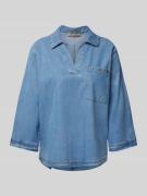 Smith and Soul Blusenshirt mit Brusttasche in Blau, Größe S