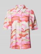 YAS Regular Fit Hemdbluse mit 1/2-Arm Modell 'AROLA' in Pink, Größe 36