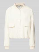 Jake*s Collection Bomberjacke mit Pattentaschen in Ecru, Größe 44
