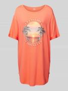 Guess T-Shirt-Kleid mit Paillettenbesatz in Orange, Größe S