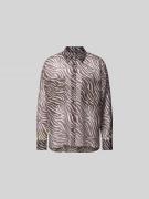 Iro Hemdbluse mit Knopfleiste in Mittelbraun, Größe 36