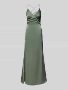 Mascara Abendkleid mit V-Ausschnitt in Gruen, Größe 40