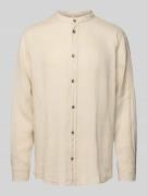 Mazine Freizeithemd mit Maokragen in Offwhite, Größe M