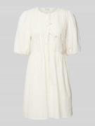 Jake*s Casual Minikleid mit Schnürverschluss in Offwhite, Größe 42