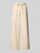 moves Jeans mit Bindegürtel Modell 'Adanna' in Offwhite, Größe 38