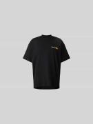 VETEMENTS T-Shirt mit Stehkragen in Black, Größe XS