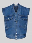 LOLLYS LAUNDRY Jeansweste mit Brusttaschen in Jeansblau, Größe M