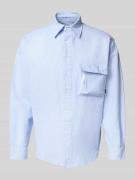 WOODBIRD Freizeithemd mit Knopfleiste Modell 'Brooks' in Hellblau, Grö...