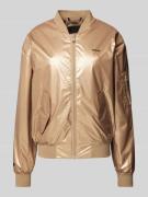 khujo Bomberjacke mit Label-Print Modell 'ANEO' in Beige, Größe XL