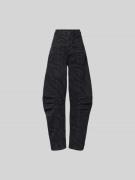 ROTATE Loose Fit Jeans aus Baumwolle in Black, Größe 34