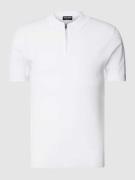 Antony Morato Poloshirt mit kurzer Reißverschlussleiste in Offwhite, G...