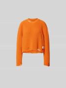 MM6 Maison Margiela Pullover im Used-Look in Orange, Größe M