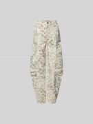 ROTATE Loose Fit Jeans aus Bio-Baumwolle in Ecru, Größe 34