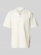 Forét Regular Fit Freizeithemd mit 1/2-Arm Modell 'HUSH SEERSUCKER' in...