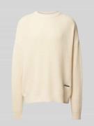 PROHIBITED Oversized Strickpullover mit Label-Stitching Modell 'Westmi...