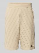 Pegador Relaxed Fit Strickshorts mit Label-Stitching Modell 'Canva' in...