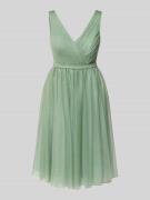 TROYDEN COLLECTION Cocktailkleid mit V-Ausschnitt in Mint, Größe 36