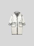 Stand Studio Mantel in transparentem Design in Weiss, Größe 36