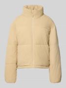 REVIEW Regular Fit Steppjacke in Cord-Optik in Beige, Größe M