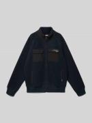 Garcia Jacke aus Teddyfell in Dunkelblau, Größe 140